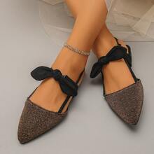 2026 Spring/Summer New Women's Gold Flat Fashionable Comfortable Pointed Toe Casual Loafers - Gold - View 12