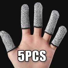 5/10/50pcs Protetores de Dedo Reutilizáveis Antiderrapantes e Resistentes a Cortes, Adequados para Polegar e Pontas dos Dedos, Prolongam a Vida Útil das Luvas, Protetores de Dedo para Trabalho ao Ar Livre. Ferramentas de Jardinagem, Suprimentos para Exterior e Jardim. Convenientes e Práticos, Robustos e Duráveis. Bonitos e Práticos. - Multicolorido - Ver 10