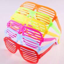 6/12pcs Shutter Frame Glasses, Colorful 80s And 90s Party Accessories, Birthday Party Supplies, Colorful Holiday Novelties, Plastic, No Power Required, Costume Party Glasses, Lensless Party Decoration Glasses, Random Color - View 7