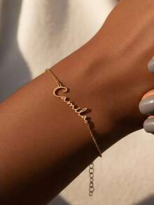 Gelang Topi Wisuda dengan Nama yang Dipersonalisasi, Gelang Wanita, Perhiasan Wisuda Stainless Steel Ukir Kustom, Hadiah Wisuda Minimalis dari Stainless Steel untuknya - MultiWarna - View 8