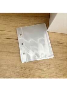 10pcs/Bag A8 Transparent Loose Leaf Pages, Double-Sided Photo Album Inner Pages, Loose Leaf Binder Inserts, Sticker Book Inner Pages, Loose Leaf Binder Pockets, Suitable For Idol Photo Cards, Postcards, Photos, Access Cards Storage, Office Stationery - A - View 4