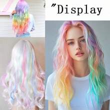5pcs Long Curl Hair Roller Set With Synthetic Hair Extensions, Suitable For Dyed And Permed Hair - Multicolor - View 11