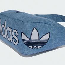 adidas originals 3.9L 做舊設計拉鍊開合運動休閒手提包單肩包女款 - 藍色 - 查看 5