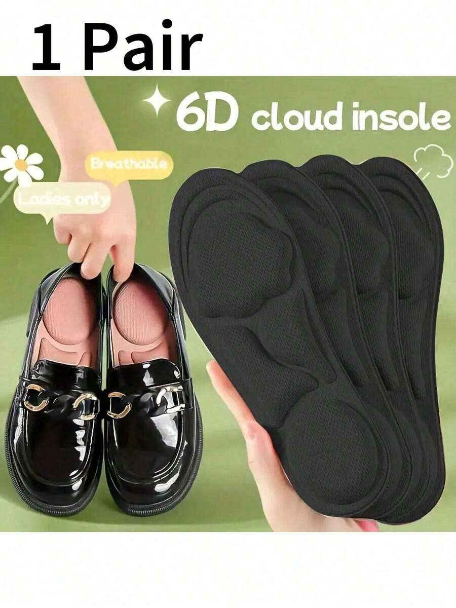 1 Đôi Lót Giày Bằng Mút Nhớ, Thiết Kế Công Thái Học 6D, Thoáng Khí Giảm Chấn, Unisex, Lót Giày Nữ 6D Cloud, Lót Giày Bằng Mút Nhớ Dày Thoáng Khí Thoải Mái, Phù Hợp Cho Giày Thể Thao Và Giày Thường Ngày, Có Nhiều Màu Sắc Để Lựa Chọn - Nhiều màu - Xem 1