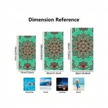 1 buah Handuk Pantai Mikrofiber Motif Lumba-lumba 3D Realistis, Cepat Kering, Tahan Pasir, Sangat Menyerap, Handuk Renang, Selimut Pantai Persegi Panjang Besar untuk Liburan Musim Panas, Kolam Renang, Perjalanan, Berkemah, dan Mandi - MultiWarna - View 3
