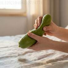 1pc 23cm Extra Large Realistic Pickle Squeeze Toy, Super Soft Maltose Filled Stretchable Pickle Stress Relief Toy, Funny Novelty Sensory Toy For Adults To Relieve Anxiety, Desk Decor And Birthday Party Gift - Multicolor - View 13