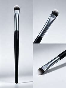 1pc Angled Concealer Brush, Precise Concealing / Eye Blending 2-In-1 Makeup Brush, Beginner-Friendly Beauty Tool - Multicolor - View 5