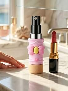 1pc Ice Cream Shape + Bow Cute Design, 5ml (Approx. 0.17oz) Mini Fine Mist Travel Spray Bottle, High-Aesthetic Girly Style Portable Sprayer. Press-Type Fine And Soft Mist, Leak-Proof And Spill-Proof, Material And Durable. Suitable For Decanting Toner, Lotion, Perfume, And Other Liquids - Multiple Styles - View 5