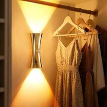 LED Motion Sensor Wall Light, Decorative Wall Lamp Lighting, Wireless USB Sensor Night Light, Wireless LED Wall Light, Rechargeable Magnetic Night Light, Suitable For Hallway, Kitchen Cabinet, Wardrobe And Room Decoration - Hourglass Shape - View 8