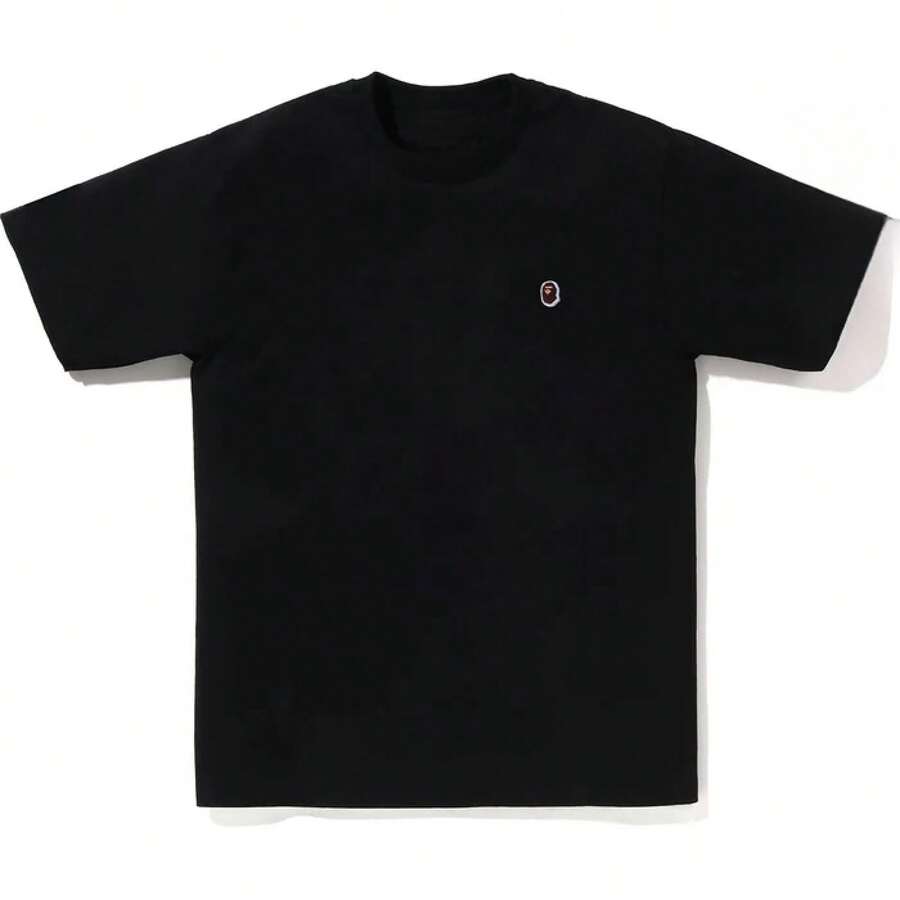 Tops For Women Summer Top For Women Men T Shirt A Black T-Shirt With A Logo On It - Black - View 1