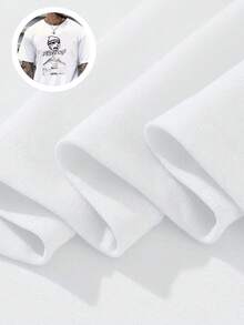 godón de alta calidad cuello redondo corte básico holgado hombres y mujeres transpirable versátil lavable a máquina cómoda talla S ~ 3XL diaria casual deportes imprescindible para el verano. - Blanco - Ver 7