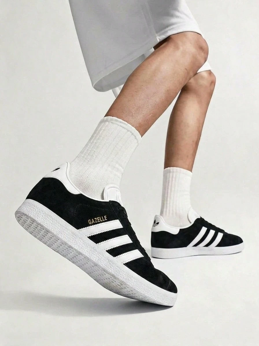 Adidas Men's Casual Versatile Flat Athletic Sneakers For Daily Wear - Black Leopard - View 1