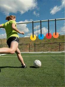 1pc/2pcs Adjustable Soccer Training Target Goal Hanging Shooting Practice Equipment Multifunctional Football Training Target Board For Youth - Multicolor - View 1