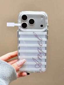 Niche Ins Minimalist Colorful Floral Phone Case Compatible With Iphone 17 Pro Max, Apple 16 Pro, 15 Pro, 14, 18 Pro Max, 18 Pro, New Design Shockproof Protective Cover - Clear - View 4