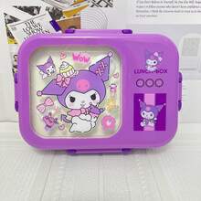 1個 Sanrio Hello Kitty & Friends 粉色便當盒套組 - 防漏、長方形、耐用塑料分格午餐盒，手洗，適用於工作、學校和旅行。便當收納盒 | 卡通主題便當盒 | 易於清潔的材質 - 彩色 - 查看 14
