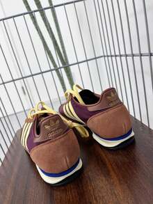 Adidas Originals SL 72 OG W 经典男女滑板鞋，低帮休闲运动鞋，情侣/学生旅行鞋 IE3425 - 棕/嫩黃 - 查看 4