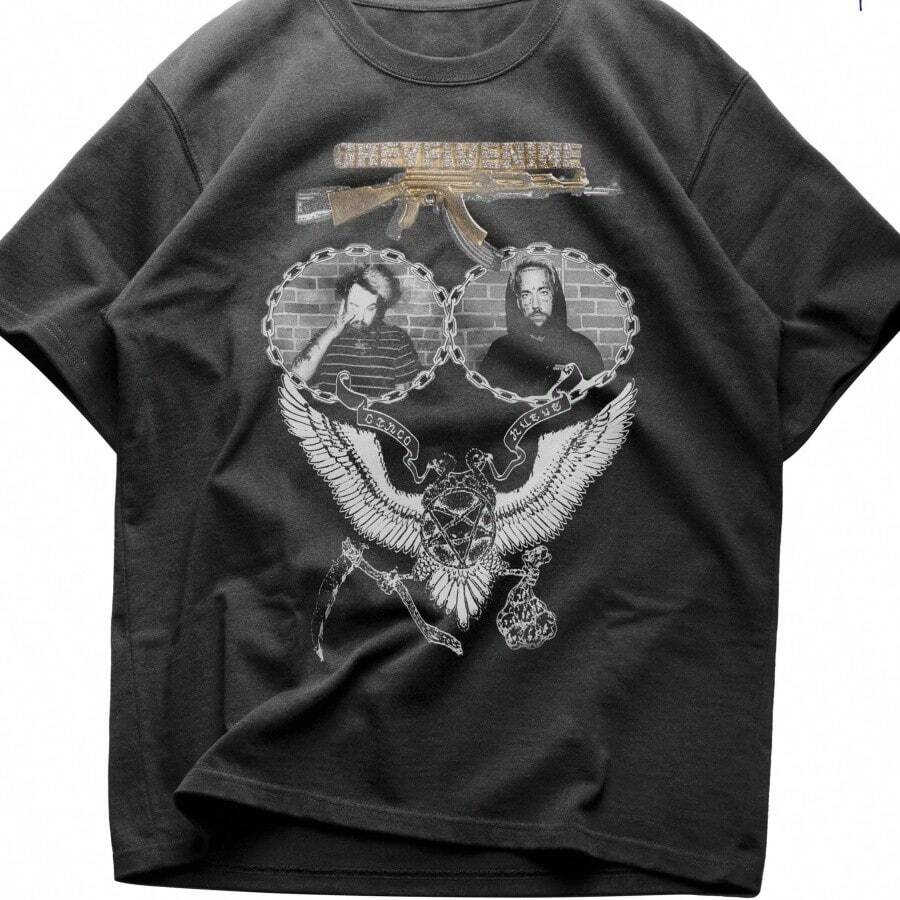 Sui Cideboys G59 Records Album Art T-Shirt Underground Rap Apparel - Black - View 1