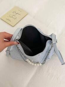 Large Capacity Korean Style Backpack New Crossbody Bag Fashion Versatile Commuter Shoulder Tote Bag - Blue - View 5