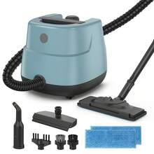 Handheld Steam Cleaner, 2500W High-Temperature Pressurized Steam Cleaner, 1L (33.8 OZ) Tank & 13-In-1 Accessories, Safety Lock Steamer, Steam Cleaning Machine For Home, Furniture, Kitchen, Grout, Floor, Tile, Car, Blue - US A Type Plug(110-127V) - View 11