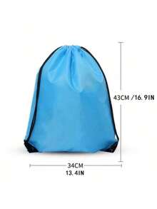 Lightweight Drawstring Bag - Durable, Compact And Washable Neutral Backpack, Perfect For Outdoor Sports, Camping, Hiking, And A Great Choice For American Football Fans! Drawstring Bag, Thickened Waterproof Solid Color Backpack - Multicolor - View 5