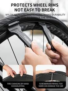 TOSUOD Professional Tire Lever, Bicycle Tire Pry Bar, Compatible With Mountain Bike And Road Bike, Strong Toughness, Durable, Easy To Operate, Easy To Remove Tires, Compact Size, Convenient To Carry And Store, Common Tool For Cycling Repair And Tire Patching, Emergency Repair Accessory For Bicycle Travel - Multicolor - View 7