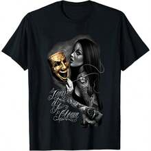 Tears Of A Clown Tattoo Lowrider Homies David Gonzales DGA Art Men's T Shirt - 黑色 - 查看 1