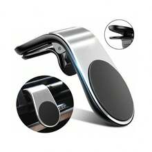 L-Shaped Magnetic Car Phone Holder, Strong Magnetic Air Vent Mount, Universal Phone Navigation Bracket - Multicolor - View 9
