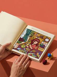 24 Pages Cartoon Sketch Book - Cute Cartoon Girl Painting Diary, Colorful Illustrations, Soft Cover, Durable Paper, Suitable For DIY, Birthday And Christmas Gifts, Sketchbook - Multicolor - View 3