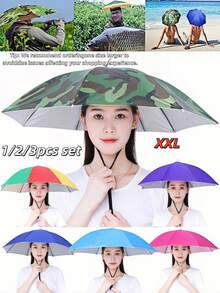 1/2件組 L號多色免手持遮陽帽,戶外防曬防雨,適合釣魚、園藝,2026夏季科技禮品必備,露營、健行、度假必備(隨機顏色) - 彩色 - 查看 2