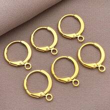 6pcs 13x16mm Minimalist Copper Plated 18k Gold Thick SilverWhite Gold Clasp Connectors Loop DIY JewelryFindings For Bracelet Necklace EarringCrafting - Multicolor - View 14
