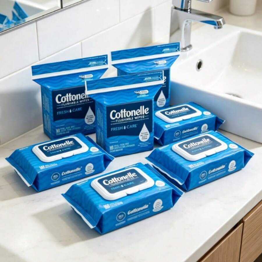 Daily Use Flushable Wet Wipes | Fresh Care Formula, Sealed Bag For Freshness - 1 - 查看 1