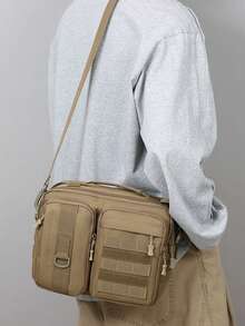 新款通勤包 多功能收納包 戶外單肩背包 手提大容量 誘餌包 戰術迷彩包 - 彩色 - 查看 12