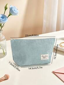 Organizer Alat Kosmetik Minimalis Portabel yang Modis, Cocok untuk Wanita dan Anak Perempuan, untuk Perjalanan, Penggunaan di Rumah dan Kehidupan Sehari-hari. - Baby Blue - View 9