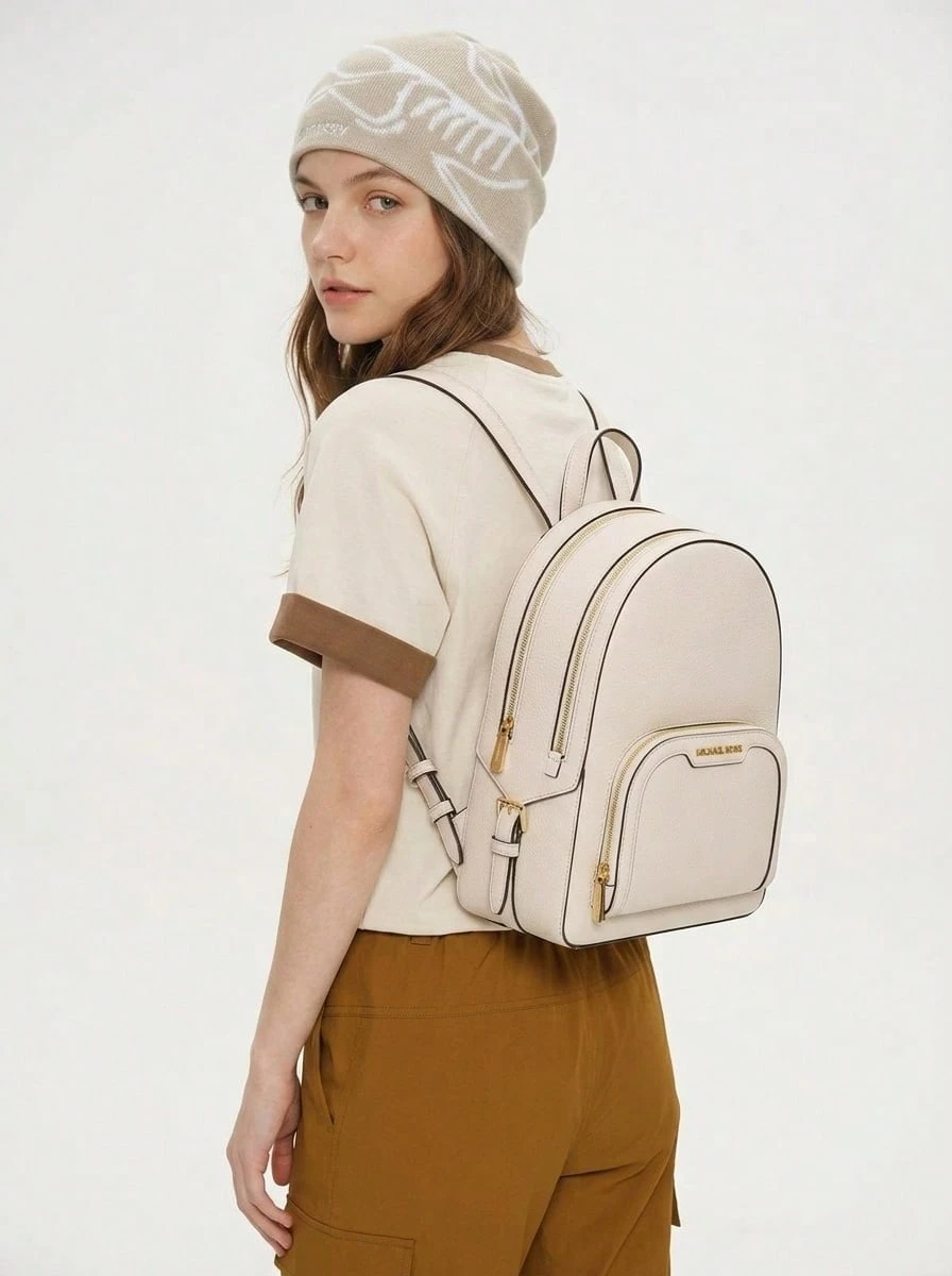 Michael Kors Women's Backpacks Padded Durable Versatile Commuting Daily Weekend Cream 35S2G8TB2L-LTCR - Ivory - View 1