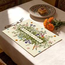 1pc/4pcs/6pcs/8pcs, Minimalist Suitable For Dining Table, Breakfast Mat, Coffee Bar, All-Season Decorative, Washable Table Mat, Room Decor, Kitchen Dining Table Mat, Indoor And Outdoor Party Decor, Home Decor, Ideal Gift - Multicolor - View 2