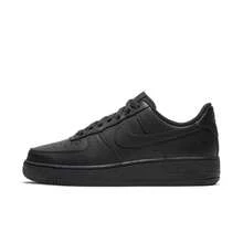 Nike Air Force 1 Low LE Black 2021 Grade School Shoes, Thoughtful Present For Kids Daily Wear And Weekend Walks, Smooth Solid Black Timeless AF1 Trainers, Durable All-Match Low-Top Fashion Sneakers Suitable For All Youth Daily Outfits,DH2920-001 - 黑色 - 查看 2