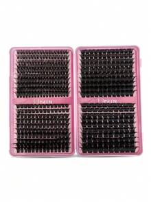 384-560pcs D Curl Soft Synthetic Segmented Lash Clusters DIY Easy To Use Portable Large Capacity For Daily Cat Eye Cosplay Sweet Style, Lash Clusters Individual Lashes False Eyelashes - Multicolor - View 15