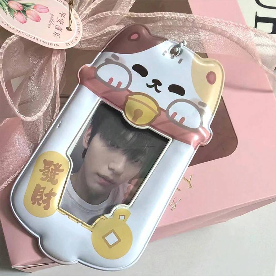 Álbum de almacenamiento de photocards de , álbum de fotos de 3 pulgadas, merchandising de ídolos, llavero con protector de pantalla, álbum de colección de tarjetas pequeñas. - Albaricoque - Ver 1