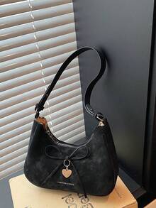 Tas Tangan Pita Terbaru untuk Wanita, Tas Bahu Serbaguna yang Modis - Hitam - View 7