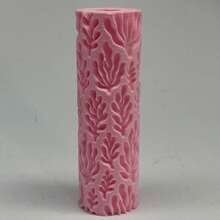Ocean Forest Ocean Pattern Clay Embossing Texture Roller – DIY Pottery Handmade Rolling Tool, Suitable For Polymer Clay, Ceramic Art, Fondant, Cookie Dough, Soft Clay Embossing – Perfect For Coastal Forest Theme, Nature Lovers, Beginners And Professional Potters - Ocean Forest Pink - View 7