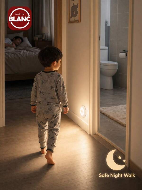 6 件/3 件/2 件/1 件 LED 无线运动传感器壁灯，可充电夜灯自动开/关，适用于厨房、卧室、客厅、走廊、浴室、房间装饰