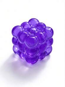 1pc New Malt Squeeze Cube Toy, Ultra-Thin Malt Squeeze Toy, Soft Slow Rebound Water Cube Toy, Grape Texture, Slow Rebound, Durable, Suitable For Adults, A Holiday Surprise Gift, Holiday/Birthday Gift - View 12