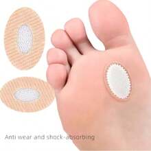 9pcs Oval Foam Foot Callus Anti-Friction Pads, Blister Pads, High Heel Anti-Friction Pads, Foot Care - Multicolor - View 3