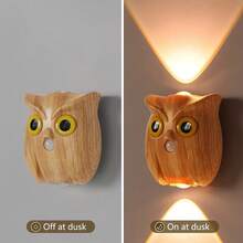 LED Motion Sensor Wall Light, Decorative Wall Lamp Lighting, Wireless USB Sensor Night Light, Wireless LED Wall Light, Rechargeable Magnetic Night Light, Suitable For Hallway, Kitchen Cabinet, Wardrobe And Room Decoration - Owl Design - View 7