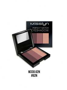 Misslyn 1件 3色完美搭配眼影組：高顯色度，啞光與亮片閃粉。多維紋理，塗抹順滑且易於暈染。適合冬季Y2K時尚，情人節或新年的必備單品 - 62N - 查看 9