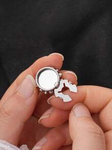 1/3pcs 18/26/29mm Women's Elegant Rhinestone Faux Pearl Button Covers, Crystal Button Covers, Removable Clip-On Button Covers, Crystal Glamorous Buttons For Clothing, With Pliers Press Button, Lead Color - Multicolor - View 8