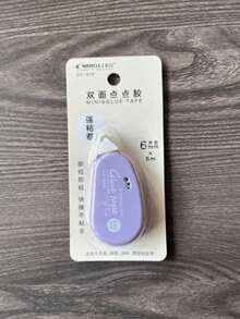 1件裝裝飾性蜂巢紋理膠筆組,包含便攜式膠水塗抹器、無殘留手工膠水,適用於DIY手工、剪貼簿裝飾、可充電文具用品及雙面可擦膠筆,適合學校、辦公室、日記等使用,附紫色裝飾性膠水塗抹器,膠捲長度6m*6mm - 手帳膠帶 - 查看 12