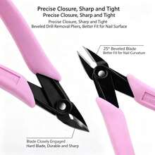 1pc Nail Scissors With Water Drop & Gemstone Decor, Nail Remover, Nail Clipper, Manicure Tools, Nail Drill Remover, Multi-Functional Comfortable Handle, Women Manicure Tools - Multicolor - View 3