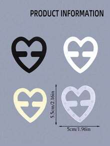 1/4/8/12pcs Heart-Shaped Bra Straps With Anti-Slip Invisible Bra Clips, Designed For Travel, Sports And Body Protection On The Go - Multicolor - View 10