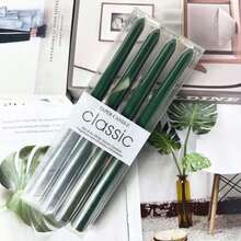 Conjunto de 4 velas verdes comuns de 25 cm (10 polegadas), cada uma com duração de 8 horas, diversas opções de cores, ideais para decoração de casa, quarto, feriados, festas, casamentos, escritórios, presentes de volta às aulas, presentes para melhores amigas, presentes para mulheres e presentes de inverno. - Multicolorido - Ver 14